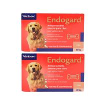 Combo 2 unidades Vermífugo Virbac Endogard para Cães até 30 Kg - 6 comprimidos