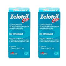 Combo 2 unidades Zelotril Oto Emulsão Otológica - 30 mL Combo 2 unidades Zelotril Oto Emulsão Otológica - 30 mL