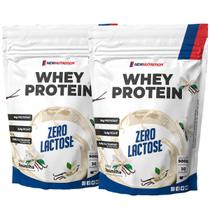 Combo 2 Whey Protein Concentrado Zero Lactose Baunilha 900g NEWNUTRITION