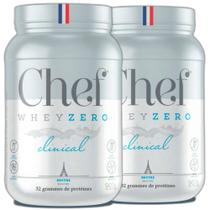 Combo 2 Whey Sem Lactose Muita Proteina Neutro 907g - Chef