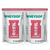 Combo 2 x Refil Whey Protein - Elemento Puro - Wheydop - 900g cada Combo 2 x Refil Whey Protein - Elemento Puro - Wheydop - 900g cada