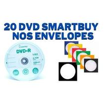 Combo 20 Mídia Dvd-r Virgem Smartbuy + 20 Envelopes Grava Jogo Ps2 Combo 20 Mídia Dvd-r Virgem Smartbuy + 20 Envelopes Grava Jogo Ps2