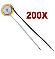 Combo 200x Uni Piezo Cápsula 20mm 2cm Pastilha Piezo Elétrica Disco