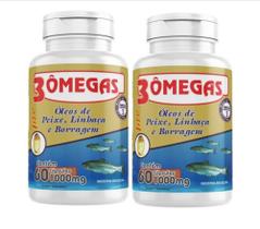 Combo 2un 3omegas linhaça peixe gergelin