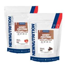 Combo 2un Whey Protein Zero 0% Lactose 900g New