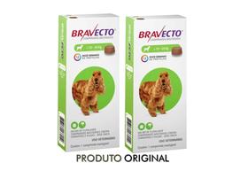 Combo 2x Comprimido Bravecto Para Cães de 10 a 20