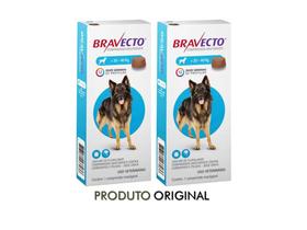 Combo 2x Comprimido Bravecto Para Cães de 20 a 40