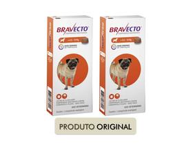Combo 2x Comprimido Bravecto Para Cães de 4,5 a 10
