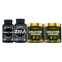 COMBO 2x CREATINA VEGAN + TERMOGÊNICO + ZMA