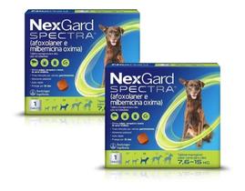 Combo 2x Nexgard Spectra M - 7,6-15Kg - 1 Comprimido