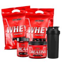 Combo 2x Nutri Whey Protein 1x Bcaa 1x Creatina+Coqueteleria