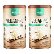 Combo 2x Proteina Vegana Whey Isolado Nutrify Vegan Pro Baunilha Vitamina B12 450g