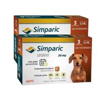 Combo 2x Simparic 20mg Para Cães de 5 a 10kg - 6 Comprimidos