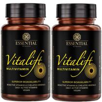 Combo 2x Vitalift Multivitamínico Vegano (90 Caps cada) - Essential Nutrition
