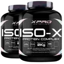 Combo 2x Whey Iso-x Isolado Low Carb Xpro Nutrition - Pote 2 Kilos