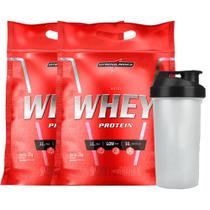 Combo 2x Whey Protein Nutri Isolado Concentrado Chocolate 1,8Kg Refil + Coqueteleira Integralmedica