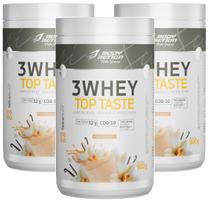 Combo 3 3Whey Top Taste 900g Concentrado Isolado Hidrolisada Combo 3 3Whey Top Taste 900g Concentrado Isolado Hidrolisada