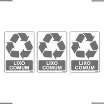 Combo 3 Adesivos De Sinalização Lixo Comum 15x20 Ekomunike - S-247 F9e Combo 3 Adesivos De Sinalização Lixo Comum 15x20 Ekomunike - S-247 F9e