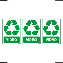 Combo 3 Adesivos De Sinalização Lixo Vidro 15x20 Ekomunike - S-242 F9e Combo 3 Adesivos De Sinalização Lixo Vidro 15x20 Ekomunike - S-242 F9e