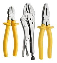 Combo 3 Alicates Tramontina Pressao + Universal + Corte Combo 3 Alicates Tramontina Pressao + Universal + Corte