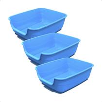 Combo 3 Bandeja Jumbox Pet Injet - Azul