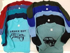 Combo 3 Básica De Lã Blusa Menino 2 4 6 Infantil Inverno 932