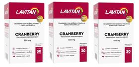 Combo 3 caixas Lavitan Cranberry 30 capsúlas - Cimed