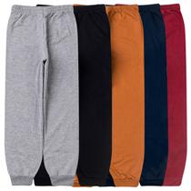 Combo 3 Calça Jogger Moletom Juvenil Menino Tradicional