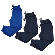 Combo 3 Calças Moletom Infantil Liso Flanelado Quente Menino Combo 3 Calças Moletom Infantil Liso Flanelado Quente Menino