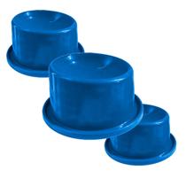 Combo 3 Comedouro Ergonômico Filhote 80mL Mypetone - Azul Combo 3 Comedouro Ergonômico Filhote 80mL Mypetone - Azul