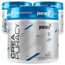 Combo 3 Creatina Pura Monohidratada Micronizada 300g Puracy
