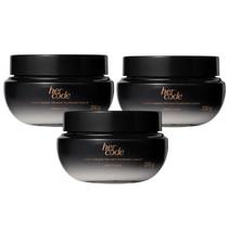 Combo 3 Creme Aveludado Hidratante Desodorante Corporal Her Code 250g