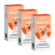 Combo 3 Ducox Pet 200mg Pearson Anti-inflamatório Cães e Gatos - 10 Comprimidos