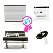 Combo 3 em 1 - Gabinete 70cm Espanha + Torneira Ibiza + Kit Banheiro Jerusalém Combo 3 em 1 - Gabinete 70cm Espanha + Torneira Ibiza + Kit Banheiro Jerusalém