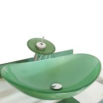 Combo 3 em 1 - Gabinete 90cm Luxemburgo + Torneira Ibiza + Kit Banheiro Jerusalém