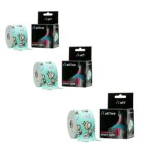 Combo 3 Fita Tapping Bandagem 5x5cm Estampa Cegonha Aktive