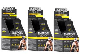 Combo 3 Gel Energel Black 10 Sachês Bodyaction Carb Up Sabor Abacaxi Bcaa Waxy Maize Whey protein