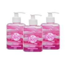 Combo 3 HotFlowers Blow Girl Morango Com Creme - Gel Hidratante Para Virilha 320ml