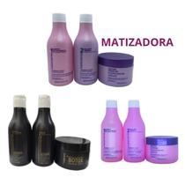 Combo 3 Kit Plástica dos Fios Selagem+Botox Matizador 3x300ml