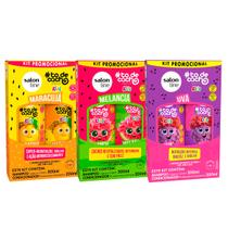 Combo 3 Kit Shampoo + Condicionador Salon Line Kids Frutas