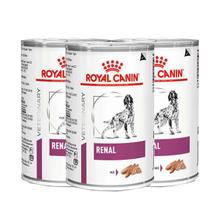 Combo 3 Latas Ração Úmida Royal Canin Cães Adultos Veterinary Renal 410g