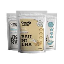 Combo 3 Mingau Proteico Sabor Baunilha e Tradicional Ceralife Sabor 450g