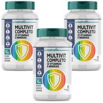 Combo 3 Multivitamínico Completo Vegano Nutralin 60 Comprimidos