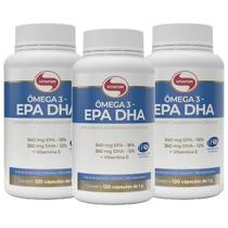 Combo 3 - Ômega 3 - 120 Cápsulas 1g - Vitafor Combo 3 - Ômega 3 - 120 Cápsulas 1g - Vitafor