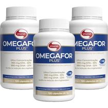 Combo 3 - ÔmegaFor plus - 120 Cápsulas - Vitafor Combo 3 - ÔmegaFor plus - 120 Cápsulas - Vitafor