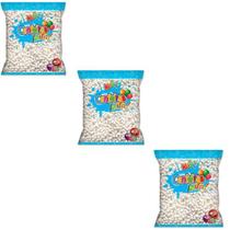 Combo 3 Pacotes 500g Confeito Coco Decorativo De Aniversário
