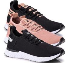 Combo 3 Pares Tenis Feminino Ultrabone Academia Caminhada Corrida Leve Casual Confortável Dia a Dia