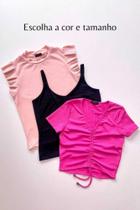 Combo 3 peças preço único - blusa graciane + blusa yohana + blusa jasmine