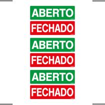 Combo 3 Placas De Sinalização Aberto / Fechado 30x10 Ekomunike - P-30 F9e Combo 3 Placas De Sinalização Aberto / Fechado 30x10 Ekomunike - P-30 F9e