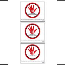 Combo 3 Placas De Sinalização Álcool Para Menores É Proibido 25X20 Ekomunike - P-5/3 F9e Combo 3 Placas De Sinalização Álcool Para Menores É Proibido 25X20 Ekomunike - P-5/3 F9e